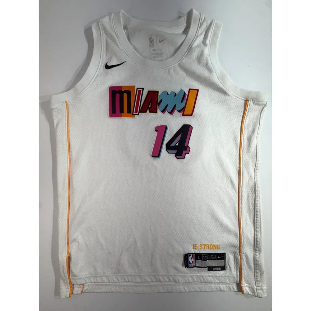 Nike Miami Heat Tyler Herro 14 City Edition Jersey Youth Large White NBACSJ2ND22